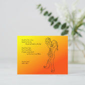 Leserbart Postkarte (Stehend Vorderseite)