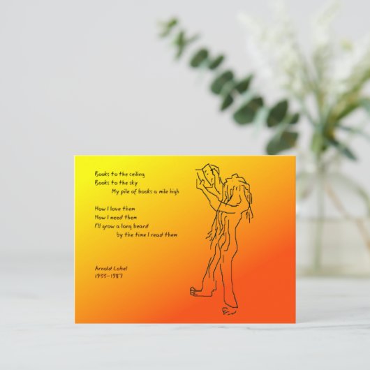 Leserbart Postkarte (Stehend Vorderseite)