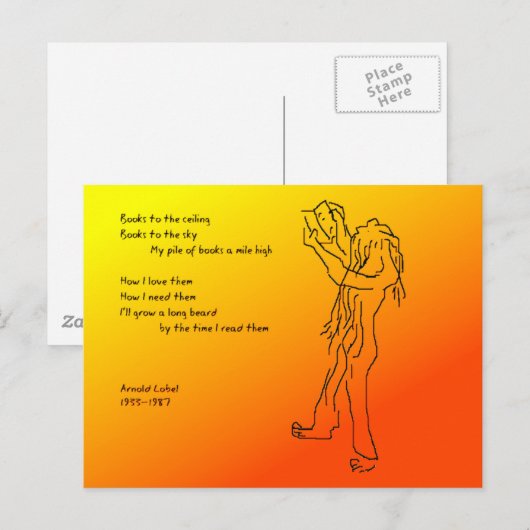 Leserbart Postkarte (Vorne/Hinten)