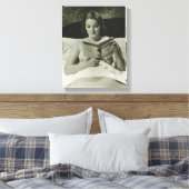 Leserbuch Leinwanddruck (Insitu (Schlafzimmer))