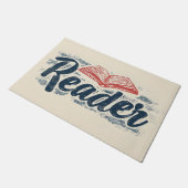 Leserbuchlogan Fußmatte (Schrägansicht)