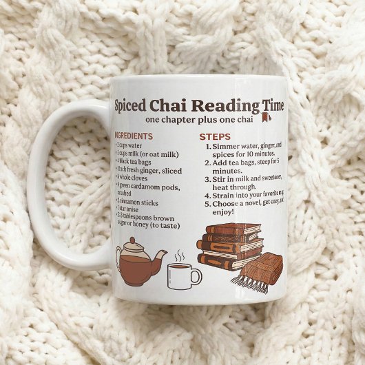 Lesereit Chai Gewürzrezept Kaffeetasse