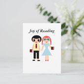 Leserfreude Postkarte (Stehend Vorderseite)