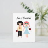 Leserfreude Postkarte (Stehend Vorderseite)