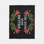 Lesergeschenk das Buch war besser Fleecedecke (Vorderseite)