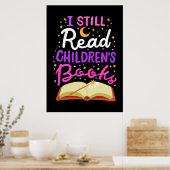 Lesergeschenk lese ich noch Kinderbücher Poster (Küche)