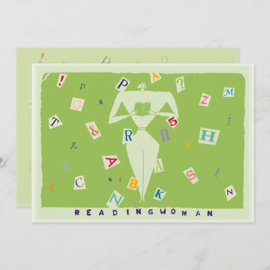 Leserin 7x5 einladung (Vorne/Hinten)