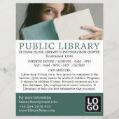 Leserin, Bibliothekswerbung Flyer (Vorne)