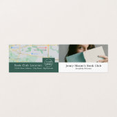 Leserin, Buchklub im Detail Visitenkarten (Außenseite Aufgefaltet)