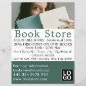 Leserin, Buchspeicherwerbung Flyer (Vorne)