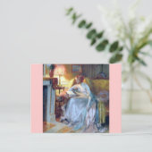 Leserinnen des antiken Lampengemäldes Postkarte (Stehend Vorderseite)