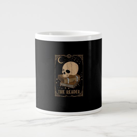 Leserkarte Pagan Goblincore Goth Okkult Buch Jumbo-Tasse (Vorderseite)
