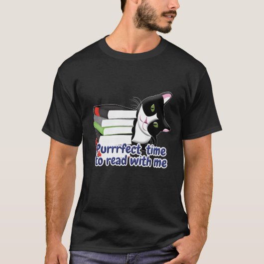 Leserkatze buchen T-Shirt (Vorderseite)