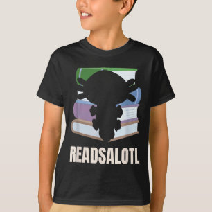 Lesesalotl lustiger Leseliebhaber Axolotl Bücherwu T-Shirt