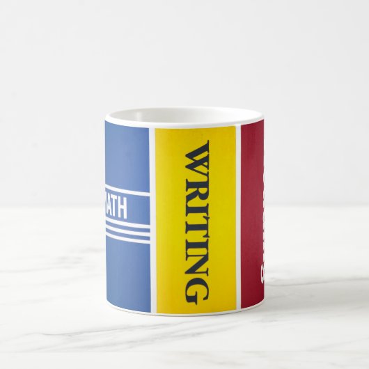 Leseschreibens-Mathe-Tasse Kaffeetasse (Mittel)