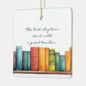 Leseschullehrer Keramikornament (Links)