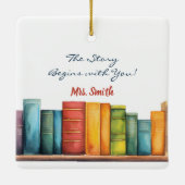 Leseschullehrer Keramikornament (Rückseite)