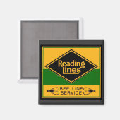 Leseseise,Beebline-Service Magnet (Vorderseite/Rückseite)