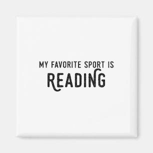 Leseshirt Mein Lieblingssport ist Lesen Lehrer Magnet