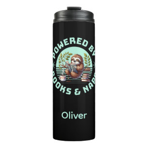 Lesesloth. Einzigartiges Geschenk für Buchliebhabe Thermosbecher