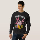 Lesesolotl Lesebuch Axolotl Lesefischbücher L Sweatshirt (Vorne ganz)