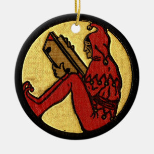 Lesespaßvogel Keramikornament