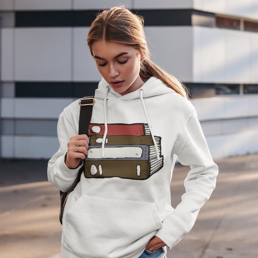 Lesestack der Bücherbibliothek Hoodie