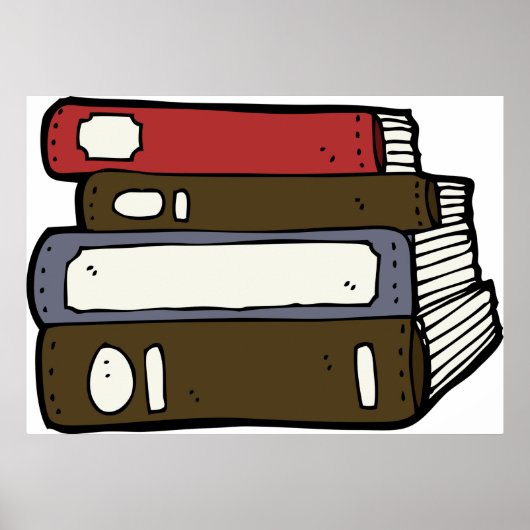 Lesestack der Bücherbibliothek Poster (Vorne)