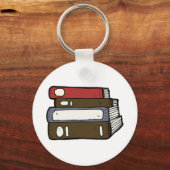 Lesestack der Bücherbibliothek Schlüsselanhänger (Vorderseite)