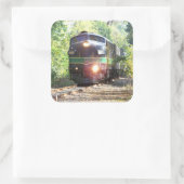 Lesestelle Eisenbahnlokomotive 903 Quadratischer Aufkleber (Tasche)