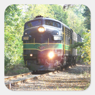 Lesestelle Eisenbahnlokomotive 903 Quadratischer Aufkleber