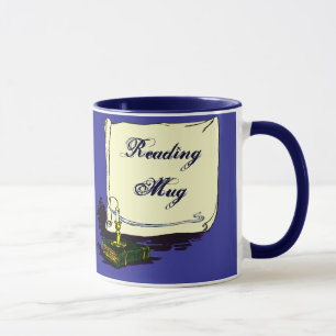 Lesetasse Vintage-Buch mit Kerze Tasse