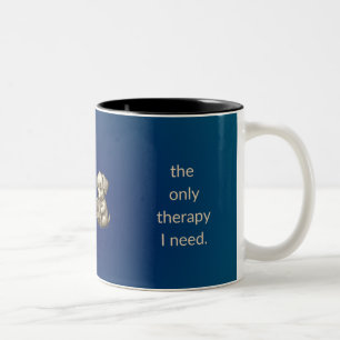 Lesetassen-Liebhaber-Mug - Bücher Teal Blau Zweifarbige Tasse