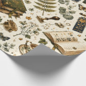Lesethemen-Geschenkpapier 'Bookworm Librarian' Geschenkpapier (Ecke)