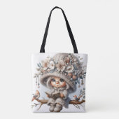 Lesetote Winter-Gnome Tasche (Rückseite)