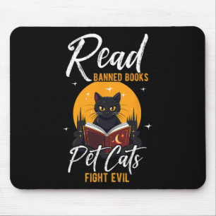 Leseverbote Bücher Hauskatzen Böse bekämpfen Böse Mousepad
