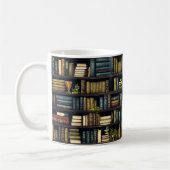 Lesewortlesemuster für Bücherbücher Kaffeetasse (Links)