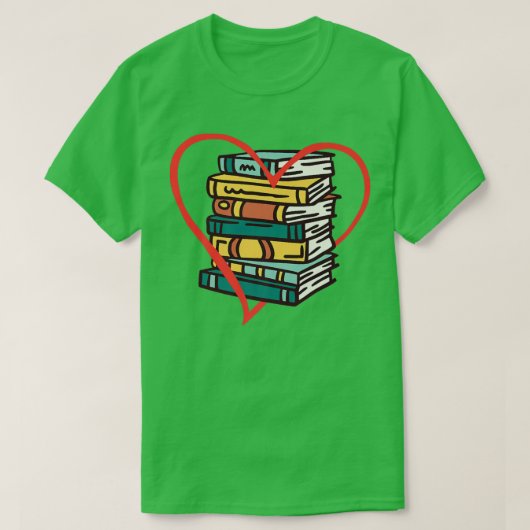 Lesewortleser für Bibliotheken buchen T-Shirt (Design vorne)