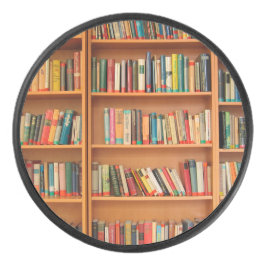 Lesewortlesung der virtuellen Bibliothek Eishockey Puck