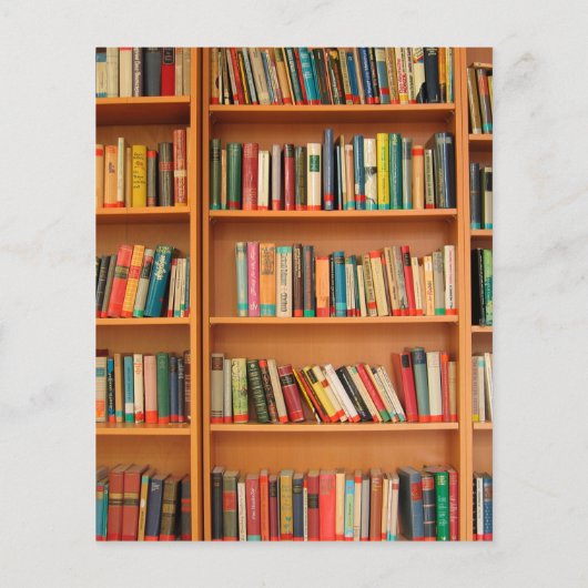 Lesewortlesung der virtuellen Bibliothek Flyer (Hinten)