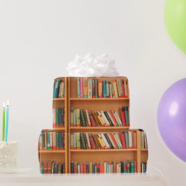 Lesewortlesung der virtuellen Bibliothek Geschenkpapier