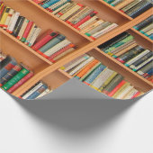 Lesewortlesung der virtuellen Bibliothek Geschenkpapier (Ecke)