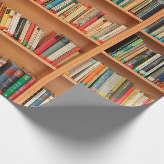 Lesewortlesung der virtuellen Bibliothek Geschenkpapier (Ecke)