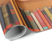 Lesewortlesung der virtuellen Bibliothek Geschenkpapier (Rolleneckpunkt)