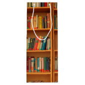 Lesewortlesung der virtuellen Bibliothek Geschenktüte Für Weinflaschen (Rückseite)