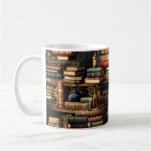 Lesewortlesung der virtuellen Bibliothek Kaffeetasse (Links)