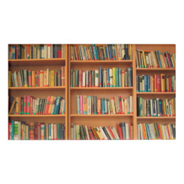 Lesewortlesung der virtuellen Bibliothek Namenschild