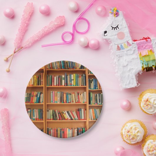 Lesewortlesung der virtuellen Bibliothek Pappteller (Party)