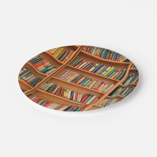 Lesewortlesung der virtuellen Bibliothek Pappteller (Schrägansicht)