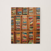 Lesewortlesung der virtuellen Bibliothek Puzzle (Vertikal)